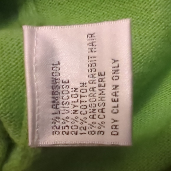 Talbot's size small lime green sweater - Picture 4 of 10